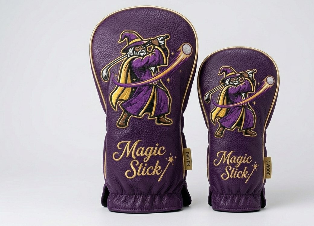 Magic Stick driver and fairway headcover set