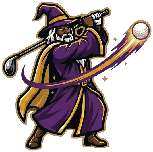 Golf wizard mascot